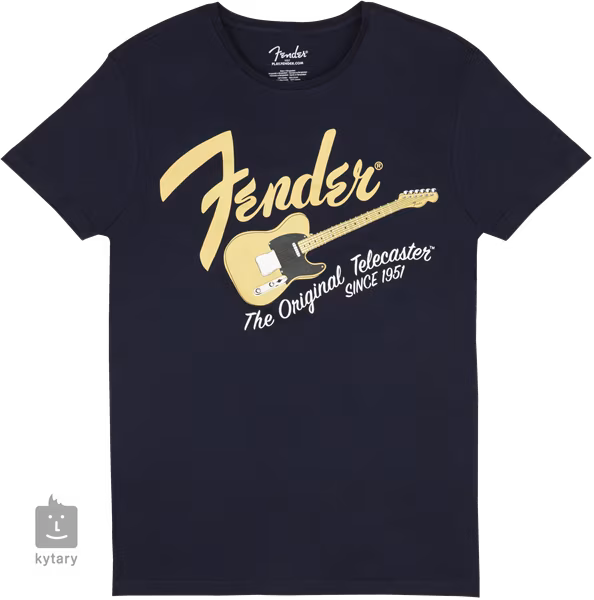 Fender Original Telecaster T-Shirt Navy Blue/Butterscotch Blonde XXL - Koszulka