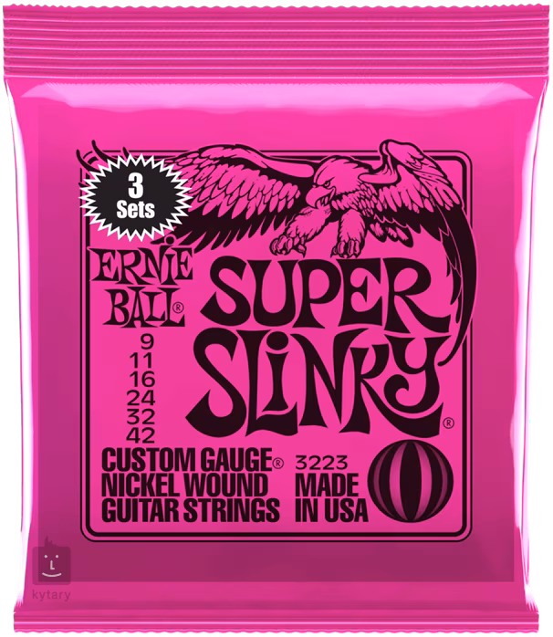 Ernie Ball 3223 Nickel Wound Super Slinky 3 Pack - Struny do gitary elektrycznej