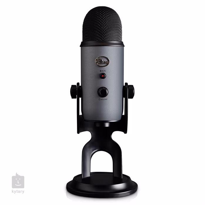 Blue Microphones Yeti Grey - Mikrofon pojemnościowy USB