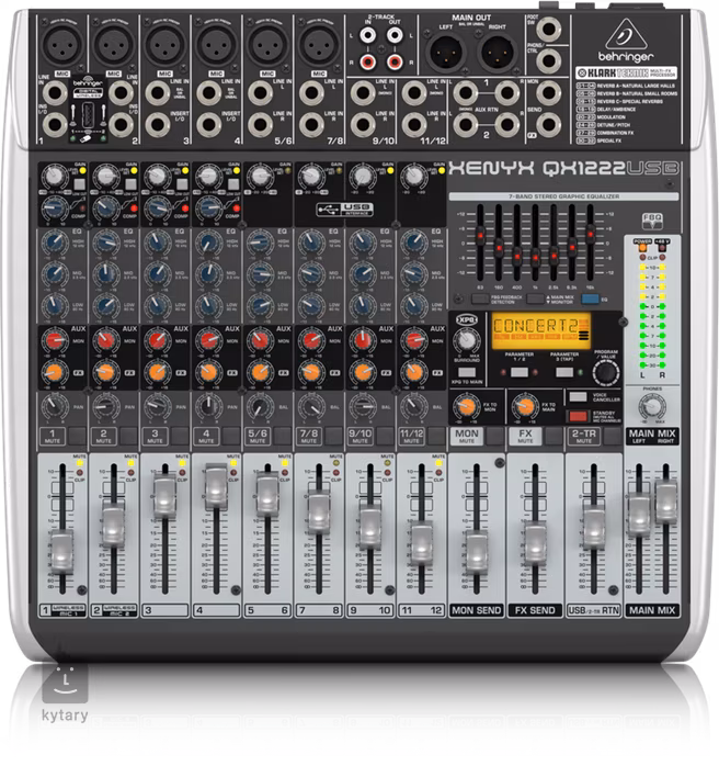 Behringer QX1222USB - Analogowa konsoleta mikserska