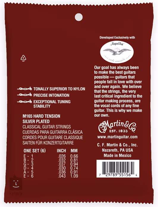Martin Classical Premium Magnifico Hard Tension - Struny nylonowe do gitary klasycznej