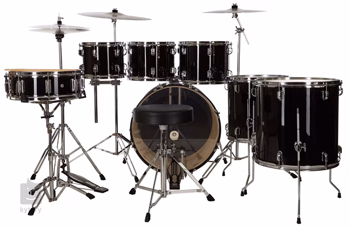 Tornado TND7285FTCDK Dark Black - Zestaw perkusyjny z talerzami