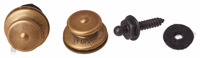 Loxx Antique Brass - Straplocki do pasków