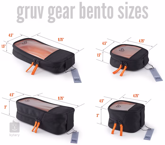 Gruvgear Bento Box Half Length Tall Black - Pokrowiec