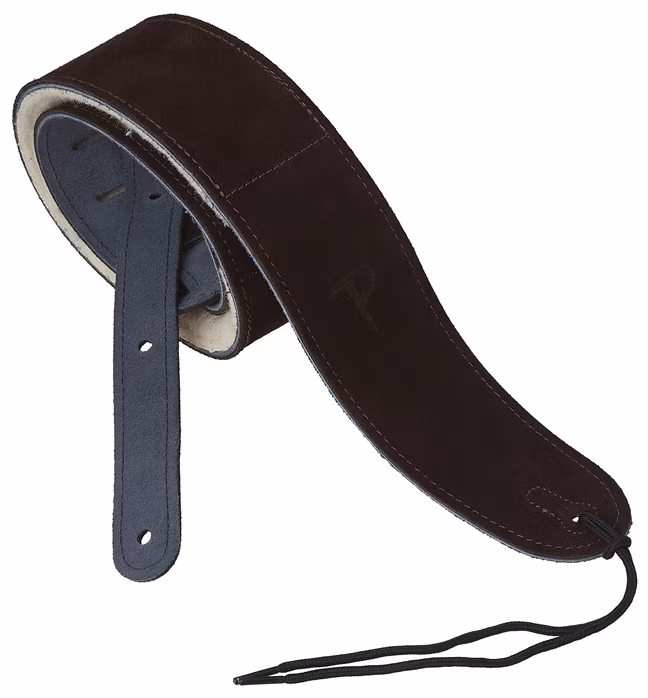 Perri's Leathers 6556 Soft Suede With Furry Sheep Skin Pad - Pas gitarowy