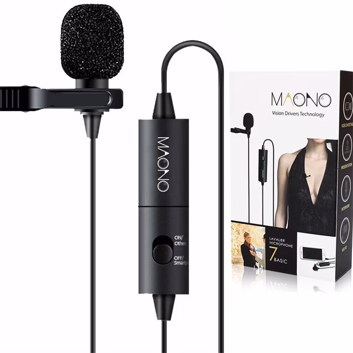 Maono AU-100 - Pojemnościowy mikrofon krawatowy