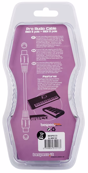 Bespeco SLMM150 - Kabel MIDI