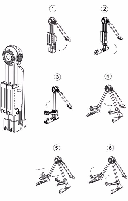 Guitto GGS-03 Robot Guitar Stand Black - Statyw gitarowy