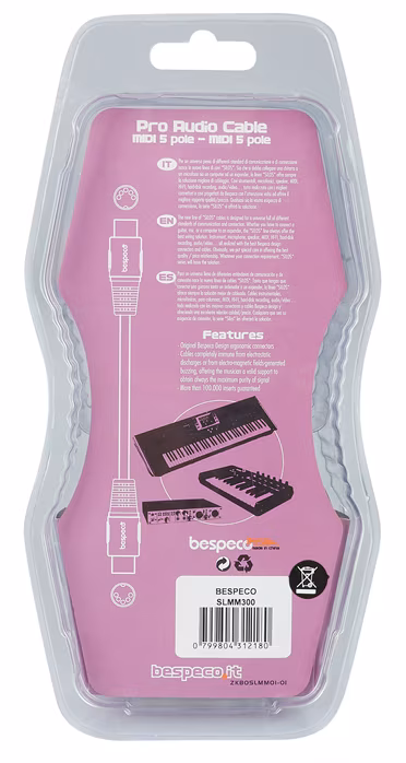Bespeco SLMM300 - Kabel MIDI