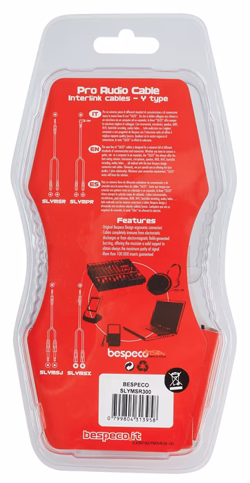 Bespeco SLYMSR300 - Kabel połączeniowy