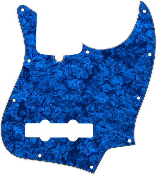 Fender Jazz Bass Pickguard Blue Moto - Pickguard