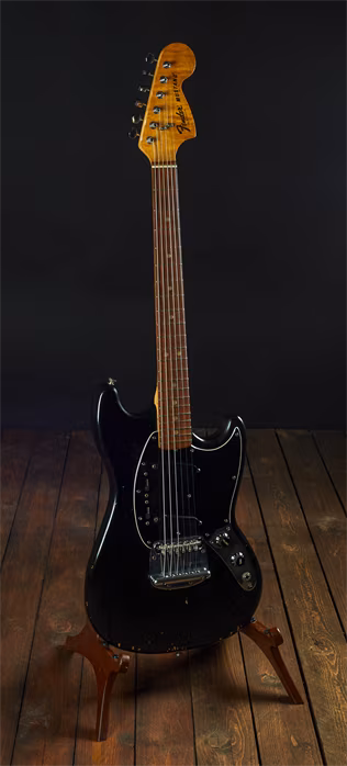 Fender 1978 Mustang Black Refinished - Gitara elektryczna