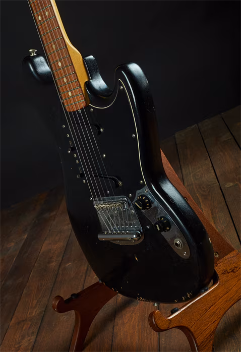 Fender 1978 Mustang Black Refinished - Gitara elektryczna