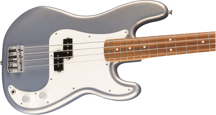 Fender Player Precision Bass PF SILVER - Elektryczna gitara basowa