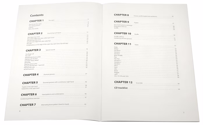 MS Matthias Philipzen Cajon Basics (Book/CD) - Nauka gry na cajonie