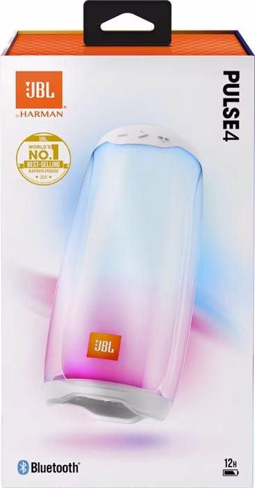 JBL Pulse 4 White - Przenośny głośnik bezprzewodowy