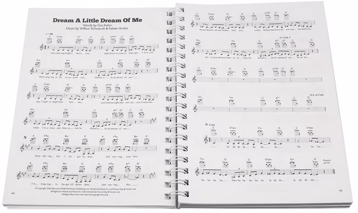 MS 101 Hits For Ukulele (The Red Book) - Nuty na ukulele
