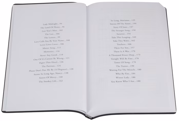 MS The Little Black Songbook: Leonard Cohen - Śpiewnik