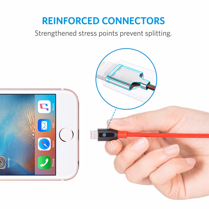 Anker Powerline+ Lightning Red - Kabel Lightning