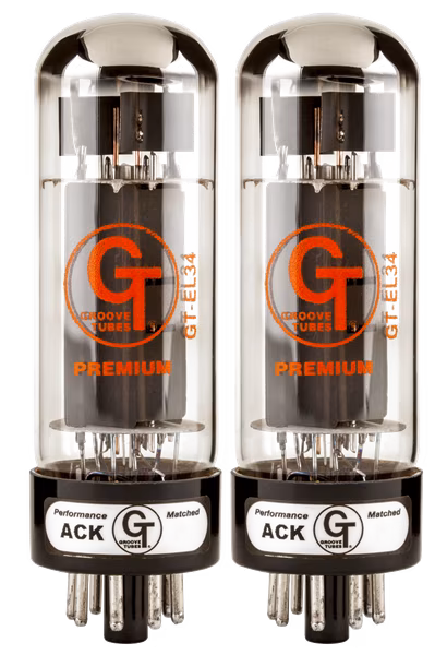Groove Tubes GT-EL34-R MED DUET - Lampa elektronowa do urządzeń lampowych
