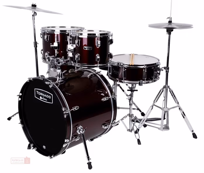 Tornado Studio Set Dark Red - Zestaw perkusyjny z talerzami