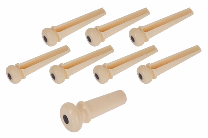 Martin Bridge Pin Set White With Black Inlay - Kołki do mostka
