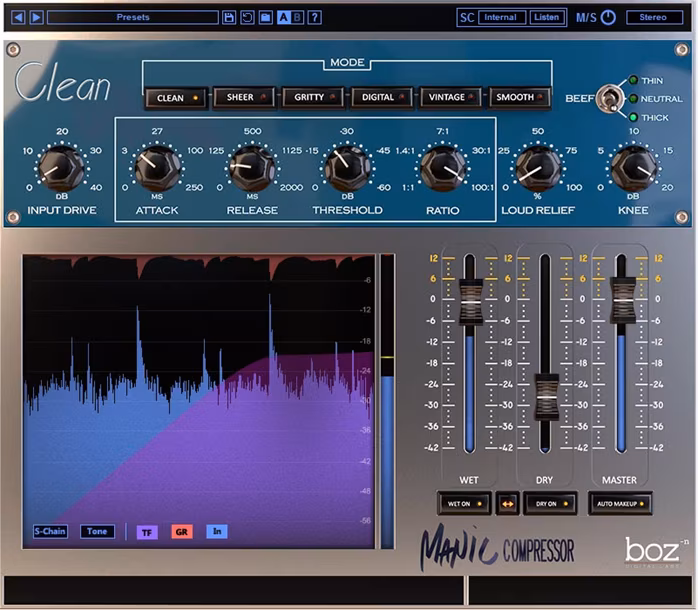 BOZ Digital Manic Compressor - Oprogramowanie