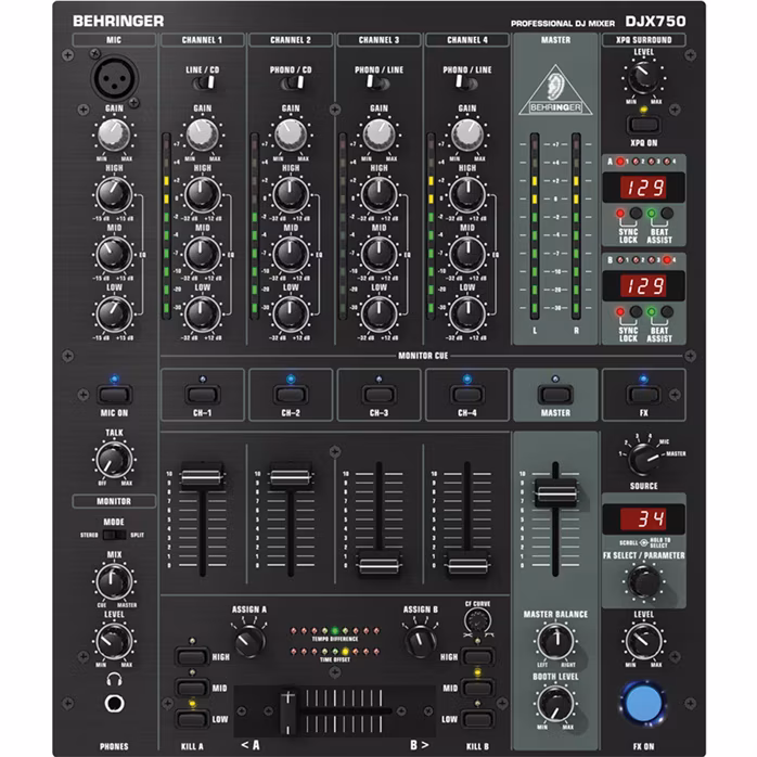 Behringer DJX750 - Pulpit mikserski DJ-ski