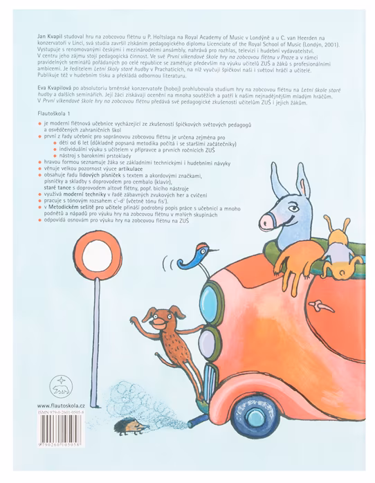 KN Flautoškola 1 - Učebnice hry na sopránovou zobcovou flétnu - Szkoła gry na flecie prostym