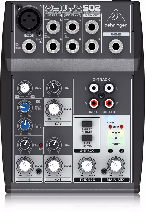 Behringer Xenyx 502 - Analogowa konsoleta mikserska