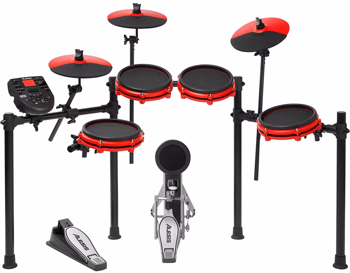 Alesis Nitro Red Mesh Kit Special Edition - Elektroniczny zestaw perkusyjny