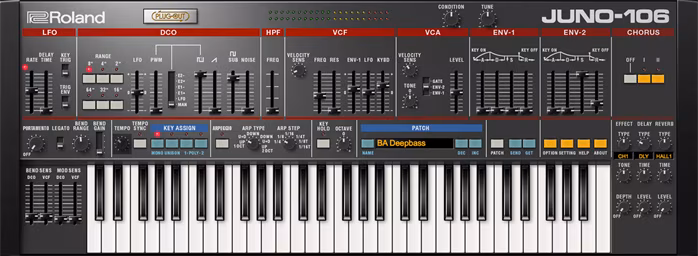 Roland JUNO-106 Key - Oprogramowanie