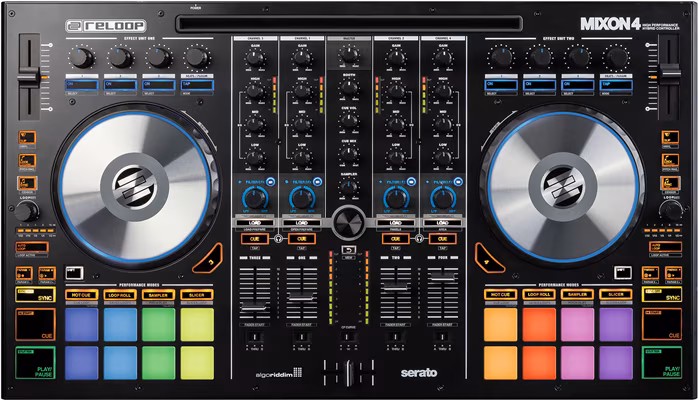 Reloop MIXON 4 - Kontroler DJ-ski z kartą dźwiękową