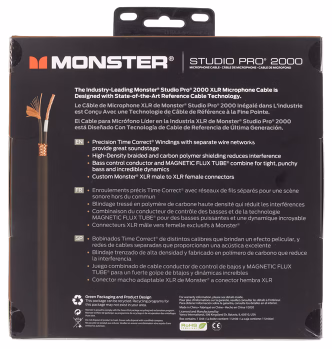 Monster SP2000-M-20 - Kabel mikrofonowy