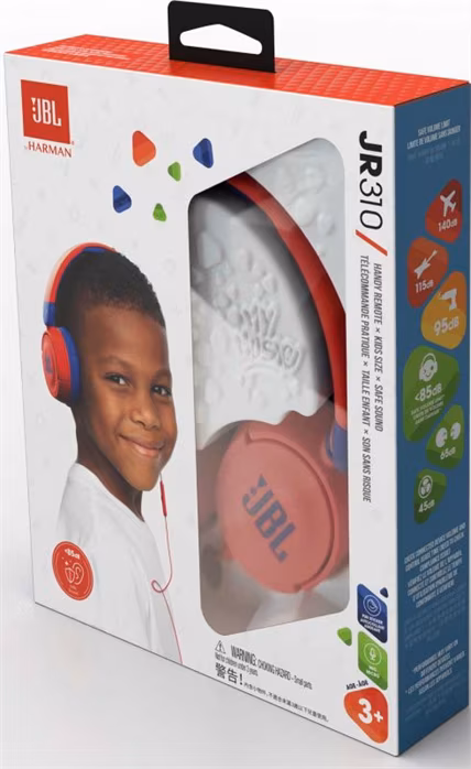 JBL JR310 Red/Blue - Słuchawki