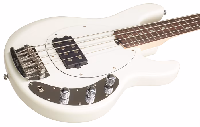 Sterling by Music Man StingRay Short Scale Olympic White - Elektryczna gitara basowa