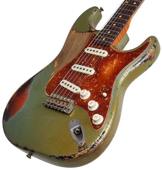 Fender Custom Shop 61 Stratocaster Heavy Relic Aged RW FMST/3TS Master Built Dale Wilson - Gitara elektryczna