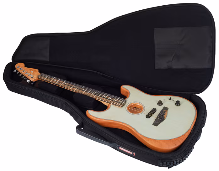 Fender Acoustasonic Stratocaster Transparent Sonic Blue - Hybrydowa gitara elektroakustyczna