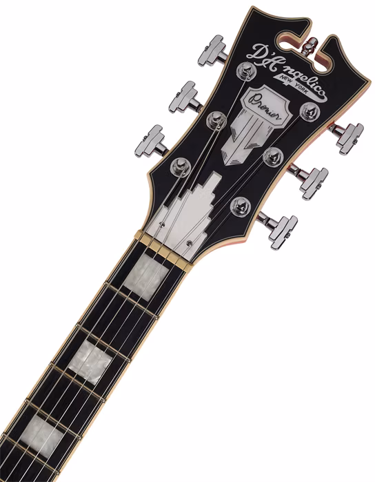 D'Angelico Premier DC Stop-bar Tailpiece Fiesta Red - Gitara półakustyczna