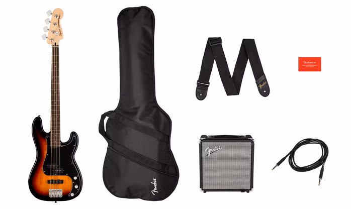 Fender Squier Affinity Precision Bass PJ Pack 3TS - Kompletny zestaw basowy