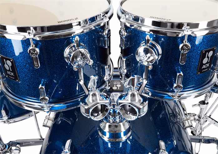 Sonor AQX Studio Set Blue Ocean Sparkle - Zestaw perkusyjny z talerzami
