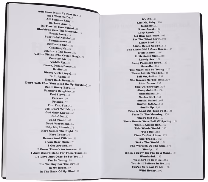 MS The Little Black Songbook: The Beach Boys - Śpiewnik