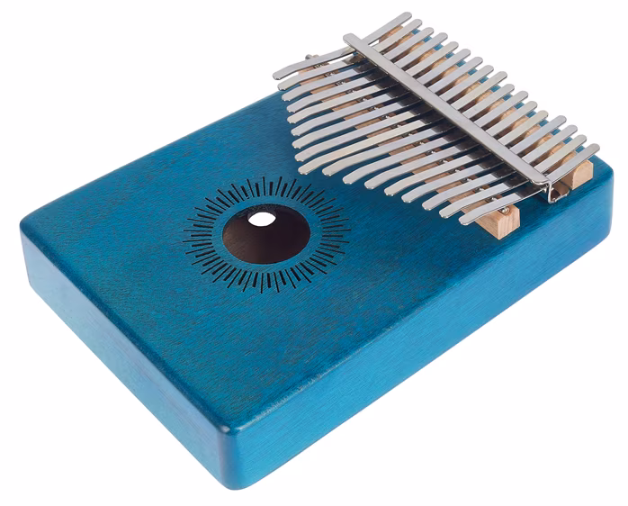 Sela Kalimba Mahogany 17 Blue - Kalimba