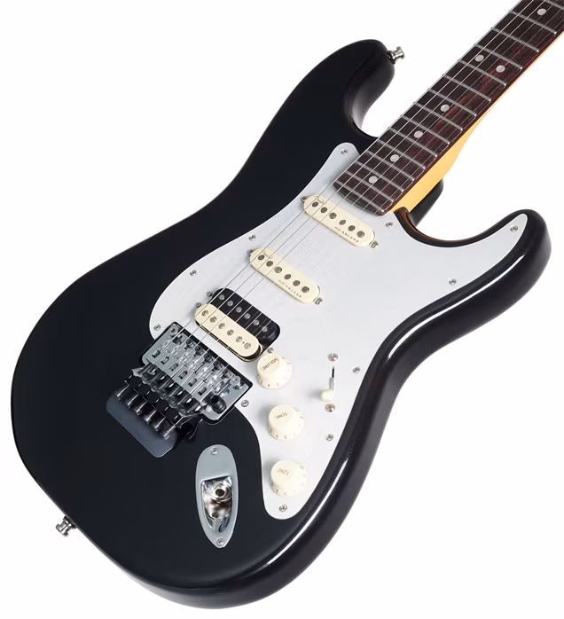 Fender American Ultra Luxe Stratocaster FR HSS RW MB - Gitara elektryczna