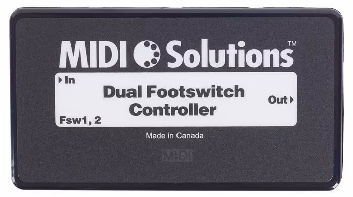 Midi Solutions Dual Footswitch Controller - Konwerter MIDI, interfejs