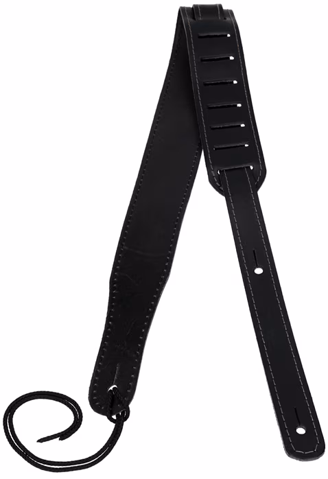 Flight S51 Black Leather Ukulele Strap - Pas do ukulele