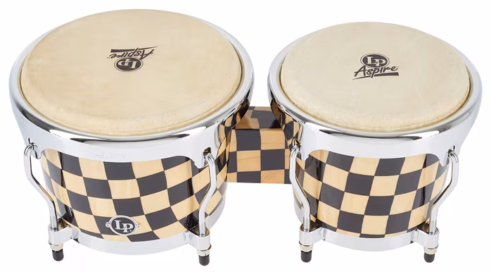 Latin Percussion Aspire Series Checkboard Bongo - Bongosy
