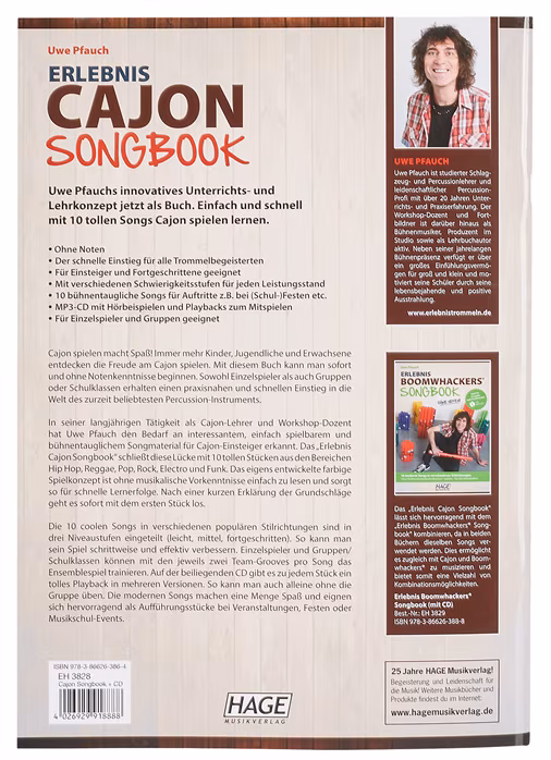 MS Erlebnis Cajon Songbook - Nauka gry na cajonie