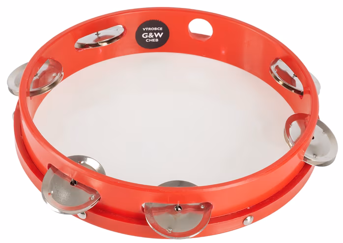GW Tambourine Red - Tamburyn z naciągiem