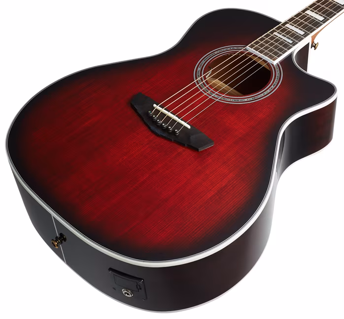 D'Angelico Premier Gramercy Trans Black Cherry Burst - Gitara elektroakustyczna